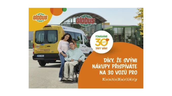 Oslava 30 let Globus: auta pro handicapované
