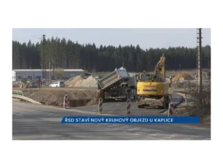 Dálnice D3: Nový kruhový objezd u Kaplice