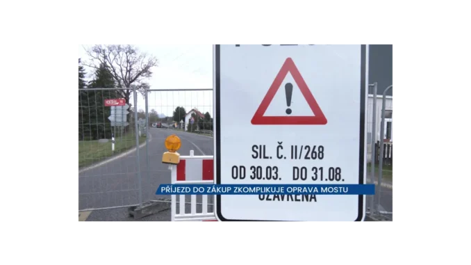 Oprava mostu v Zákupech způsobí dopravní komplikace
