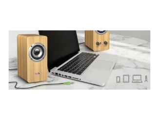 Stylové dřevěné reproduktory Genius SP-HF400