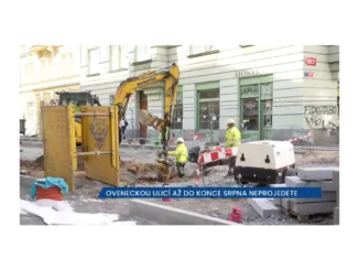 Uzavírka Ovenecké ulice v Praze 7 do konce léta