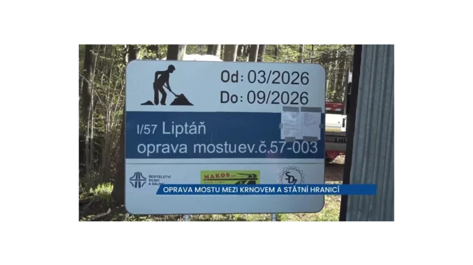Oprava mostu u Krnova do srpna 2026
