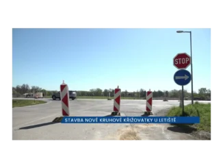 Křižovatka u letiště v ČB: částečné omezení dopravy
