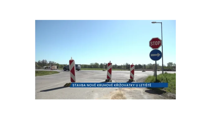 Křižovatka u letiště v ČB: částečné omezení dopravy