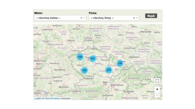 Praktická aplikace kurzy.cz pro čerpací stanice