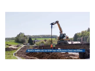 Objížďka kvůli rekonstrukce silnice ve Štípy