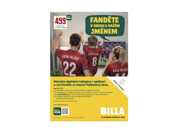 Objevte kouzlo dresů s BILLA na míru