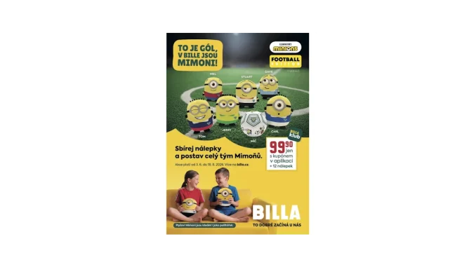 Věrnostní kampaň BILLA: Získejte plyšové Mimoni!