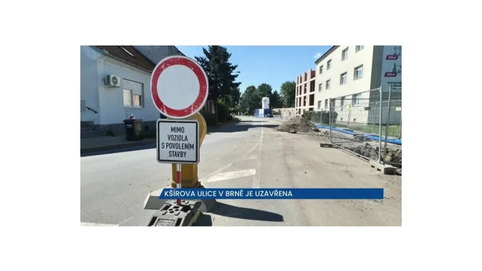 Rekonstrukce Kšírova ulice v Brně: Uzavírka trvá