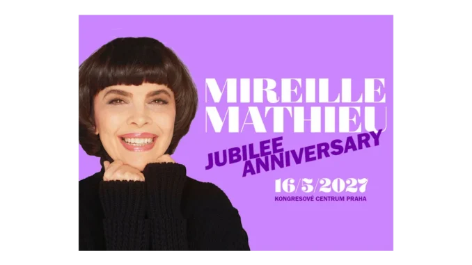 Mireille Mathieu se vrátí do Prahy na koncert k jubileu