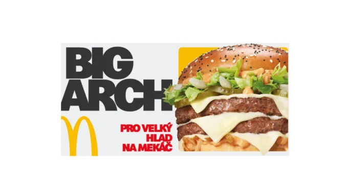 Objevte nový Big Arch burger v McDonald's