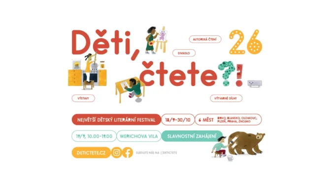 Přijďte na festival Děti, čtete?! v září 2026
